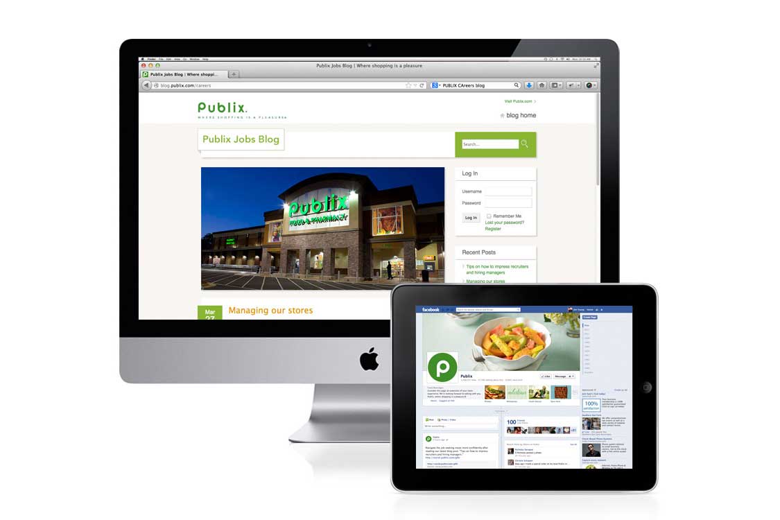 Publix Careers Facebook Page and Blog
